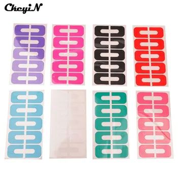 8pcs/set Disposable Peel Off Sticker Tapes For Nail Art Nail Polish Glue Overflow Great Elasticity Prevention Tool Women's Beaty