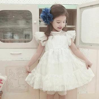Fashion Princess Toddler Kids Girls One Piece Dress Pure Lace Floral Ruffled Tutu dresses