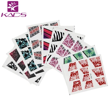 KADS New Trend 50pcs/set Nail Transfer Decals Charm French Style Nail Art Water Stickers Beauty Nail Decorations Tool