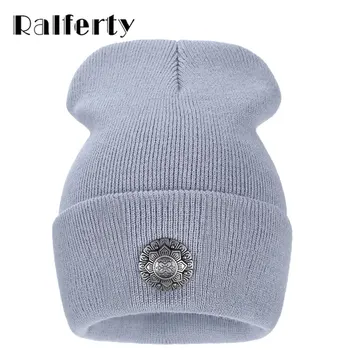 RalfertyNew style Knitting Skullies and Beanies Brand autumn winter Acrylic Hat Hip Hop Warm Hats Bonnets for Men Women Caps