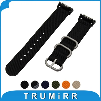20mm Nylon Watch Band with Adapters for Samsung Gear S2 SM-R720 / R730 Zulu Fabric Strap Wrist Belt Bracelet Black Blue Brown