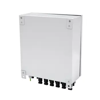 6-String Solar PV Combiner Box W Circuit Breakers Surge Lightning Protection