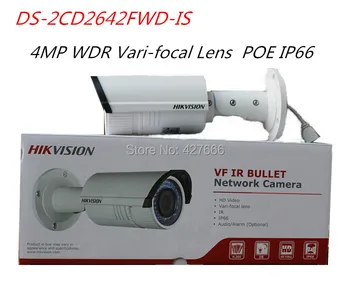 Hikvision English version Bullet Camera DS-2CD2642FWD-IS 4MP WDR Vari-focal Network IP Camera