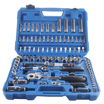 H01007 86 Pcs Auto Mechanics Repair Tool Kit Combination Repair Tools Set For Household Maintenance Hand Tools Set