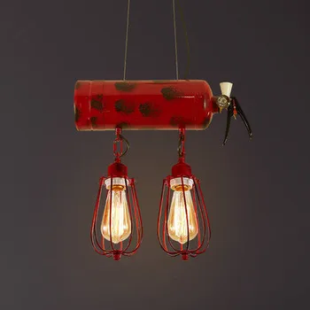 Fire Extinguisher Industrial Vintage Pendant Lights Creative Loft Pendant Lamp Hanglamp Fixtures For Home Lightings Luminaire