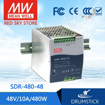 Original MEAN WELL SDR-480-48 48V 10A meanwell SDR-480 48V 480W Single Output Industrial DIN RAIL with PFC Function
