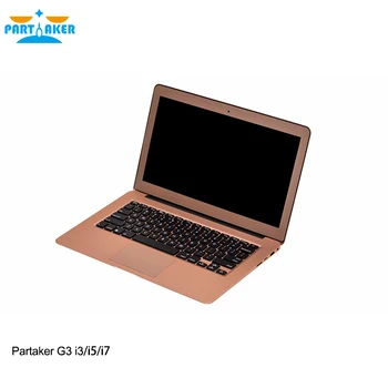 13.3 Inch Partaker Ultrabook Laptop Intel Core i7 5600U 8G RAM 256G SSD Notebook Computer