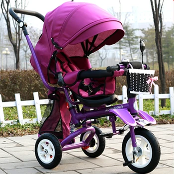 To Russia upgrade luxury models 2017 baby stroller Baby carriages 6months 6 year baby bike child tricycle