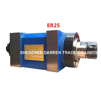 CH002 ER25 Spindle Taper Chuck 0.37KW Power Head Power Unit Machine Tool Spindle Max.RPM 8000rpm for Milling Machine