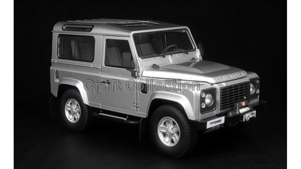 Car Model for Silver 1/18 Rover Defender 90 Kyosho Diecast Alloy Model Car Diecast Miniature Model Children Toys Hot Gifts