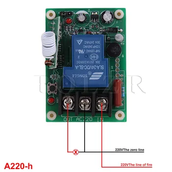 220V BQLZR Remote Switch 16key 2 Transmitter 15 Receiver 433MHz 1CH for Light