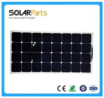 Solarparts 1PCS  100W flexible solar panel 12V solar cell/module/system RV/car/marine/boat battery charger .