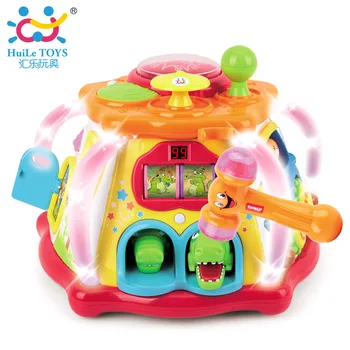 Baby Toys Multifunctional Happy Little World Toy with Music / Lights / Games Musical Activity Cube Play Music Toys for Children