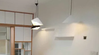 ALHAKIN Modern Simple Geometry Triangular Pendant Lights For Dining Room/Kitchen Lamp
