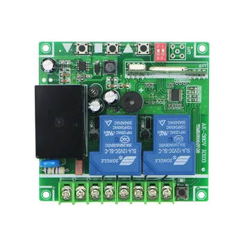 Latest AC220V 250V 380V 30A 2CH RF Remote Control Switch System 1X Transmitter + 1 X Receiver 2ch relay smart home z-wave