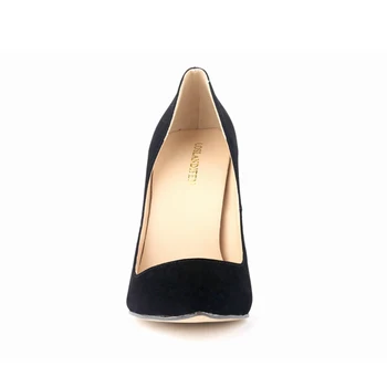 New Fashion Pointed Toe High Heels Women Pumps Courts Shoes Faux Velvet Spring Autumn Female Work Pumps Wedding Shoes 302-1VE