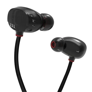 KZ ZS1 Original Two Unit Driver sports Headphones Gaming Headset Hifi DJ earphone With Microphone music fone de ouvido