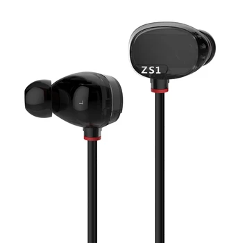 KZ ZS1 Original Two Unit Driver sports Headphones Gaming Headset Hifi DJ earphone With Microphone music fone de ouvido