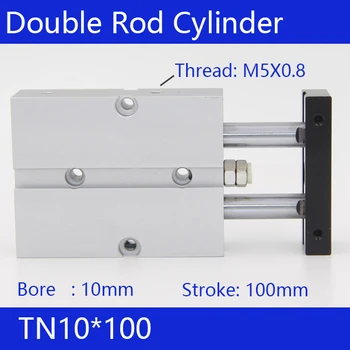 TN10*100 10mm Bore 100mm Stroke Compact Air Cylinders TN10X100-S Dual Action Air Pneumatic Cylinder