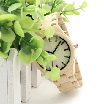 BOBO BIRD G30 Male Full Maple Wood Round Needles Watches Casual Simple Deasign Uomo Orologio in Gift Box Can OEM Clock