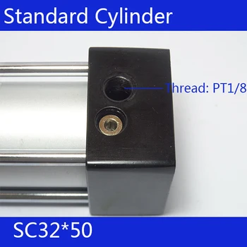 SC32*50 Standard air cylinders valve 32mm bore 50mm stroke SC32-50 single rod double acting pneumatic cylinder