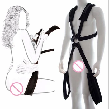 Nylon Fetish Body harness Body Swing stand Leg Lift spreader restraint bondage set Adult Sex love game toy for men women Couples