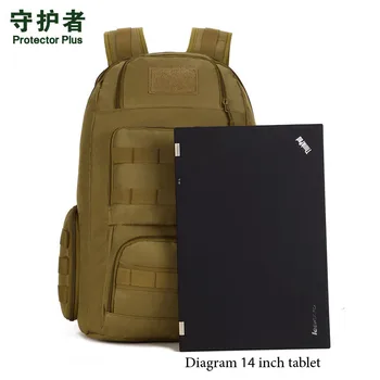 Hot Men's bags waterproof nylon backpack man 50L military waterproof backpack Travel bag 40 liters 14 inch computer