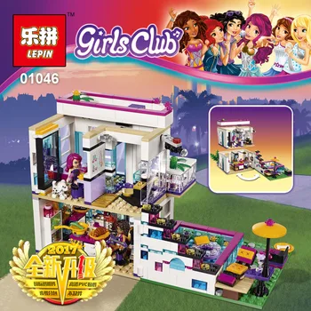 New LEPIN 01046 644pcs friends Classic Villa House model Set Building Blocks Bricks Educational Toys for girls gifts brinquedos