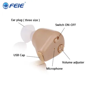 Bulk items import from China Rechargeable Hearing Aids in the Ear S-216 Auditory ear apparatus