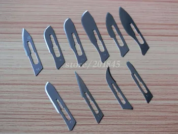 Wholesale 10Sets/100pcs Carbon Steel Stainless Steel Surgical Scalpel Medical Knife DIY Cutting Tool Series Modes Top Quality