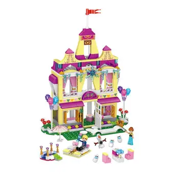 New LELE 37007 390pcs Girls friends Princess Anna's Castle Building Kits Blocks Bricks toys for Children Compatible Lepin 41068