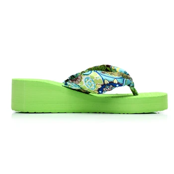 New Summer Woman Shoes Bohemia National Woman Flip Flops Beach Woman Sandals Non-slip Platform Slippers color zapatilla ST17