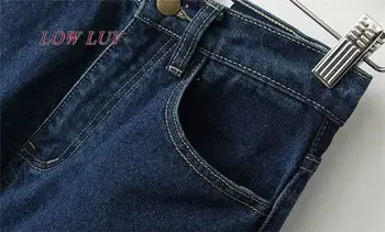 2017 fashion jeans ladies new high waist jeans full length ladies loose trousers