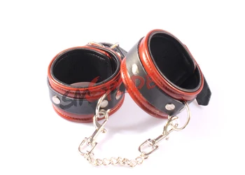 Genuine leather handcuffs, poetical leather wrist cuffs adult sex toys for couples Drop shipping
