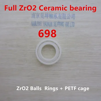 698 619/8 8x19x6 mm Full ZRO2 ceramic ball bearing