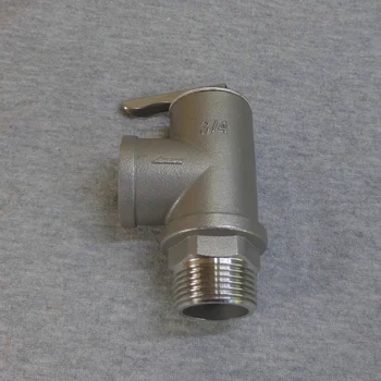 Stainless Steel 304 1/2/3/4/5/6/7/8/9/10Bar Opening Pressure Safety Valve SYA-15 1/2