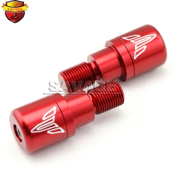 For YAMAHA MT07 MT-07 FZ-07-2016 XSR 700 Red Motorcycle CNC Billet Aluminum Bar Ends Hand Grip Handlebar End Caps Cover