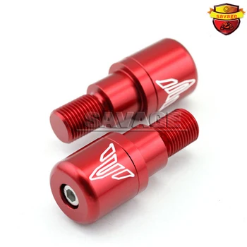 For YAMAHA MT07 MT-07 FZ-07-2016 XSR 700 Red Motorcycle CNC Billet Aluminum Bar Ends Hand Grip Handlebar End Caps Cover