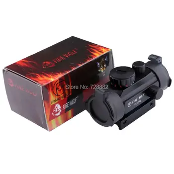 Firewolf 1x40 Tactical Holographic Green Red Dot Sight Scope Riflescope 20mm Rail Mount for Shotgun Rifle Hunting Airsoft