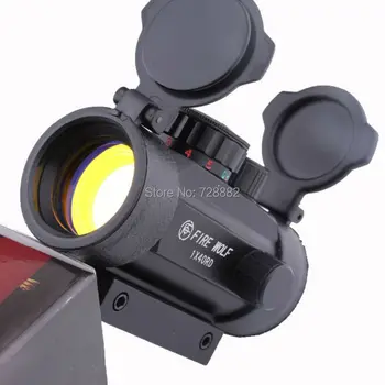 Firewolf 1x40 Tactical Holographic Green Red Dot Sight Scope Riflescope 20mm Rail Mount for Shotgun Rifle Hunting Airsoft