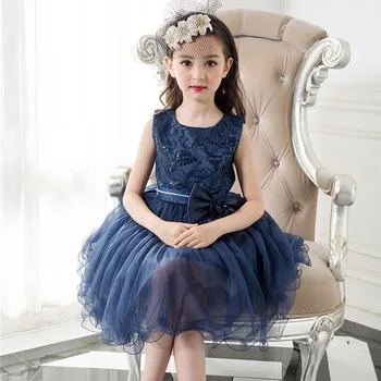Brand Baby Girls Dress Children Kids Casual Clothes Bowknot Dresses 4 5 6 7 8 9 Year Sleeveless Mesh Dresses Girls