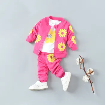 Children's clothing clothes 2 - 4 child spring and autumn clothing 1 - 3 years old female children child set