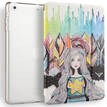 Folded Shell Case For iPad mini 2,kenke Painting PU Leather Auto Sleep/Wake Case For iPad mini 1 2 3