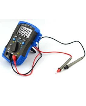 Mini Multimetro digital HoldPeak HP-37A Mini Digital Multimeter DC Voltage Tester Temperature Resistance Multi Meter Data Hold