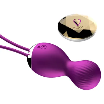 FOX Vibrators For Women Vaginal contraction ball Vibrating Eggs Wireless Remote Control Vaginal Kegel Tight Exercise Ball