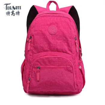 TEGAOTE Nylon Waterproof School Backpack for Girls Feminina Mochila Mujer Backpack Female Casual Multifunction Women Laptop Bag