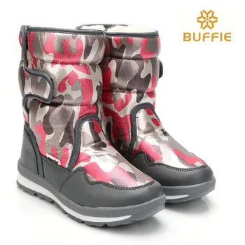 Female snow boots winter boots camouflage women warm fur lining shoes fashion waterproof mid-calf boots shoes free