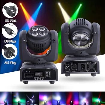 5 LED RGBW Stage Light 70W Double Sides Spot Light Moving Head Stage Lighting Effect ZQ-B58 KTV DJ Party Decor Lamp AC110-240V