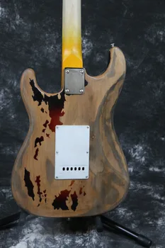 Handmade Relic ST electric guitar eged hardware alder body tremolo bridge Rory Gallagher Signature aged guitar