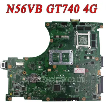 Original for Asus N56VB Motherboard N56VM Rev2.3 mainboard GT740 4G N14P-GE-OP-A2 989 Scoket Support N56VJ N56VZ tested well